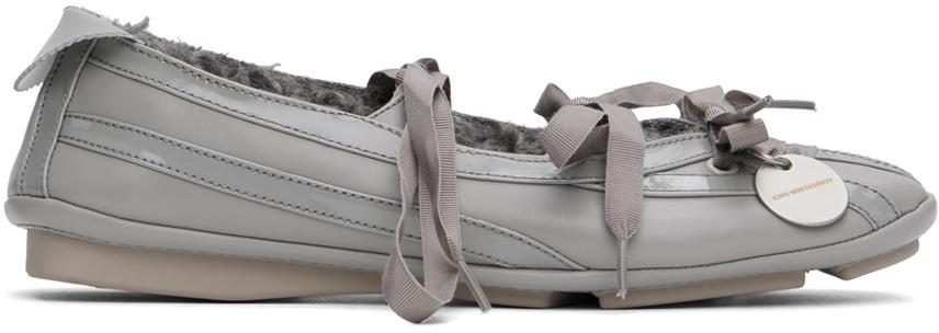 Kiko Kostadinov 여성 Gray Lella Hybrid Ballerina Flats 242985F118001 | Realry