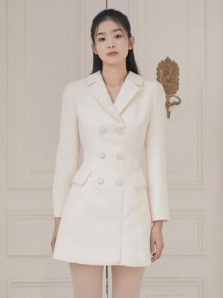 Double Tweed Mini Dress (2color)