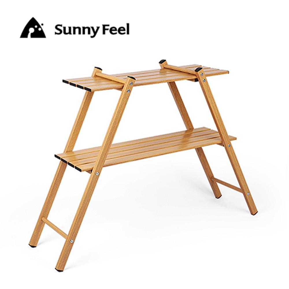 sunnyfeel 캠핑 쉘프 두랄루민 2단 선반 테이블