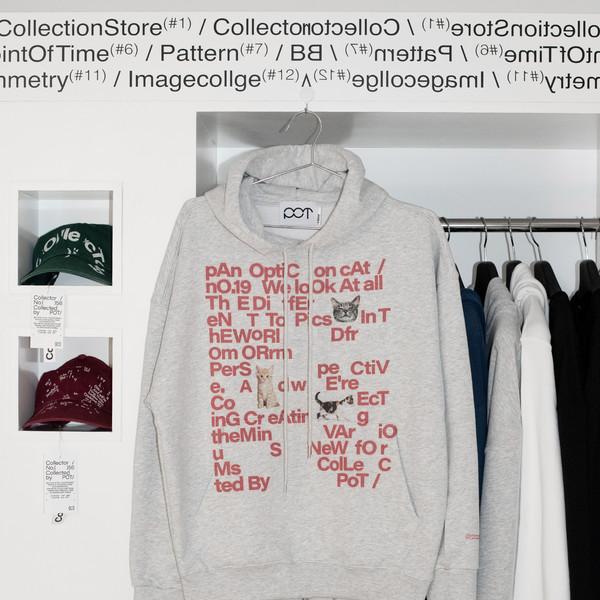 Panopticon Cat Collection Hoodie / Light Melange