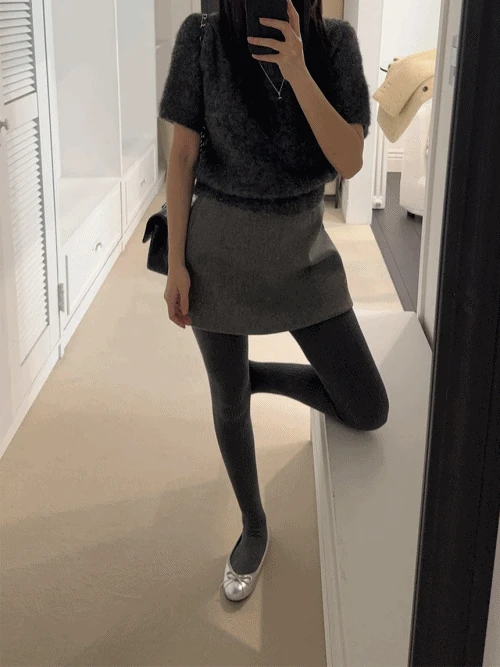 무비 울30 미니 A라인 스커트 (SM)