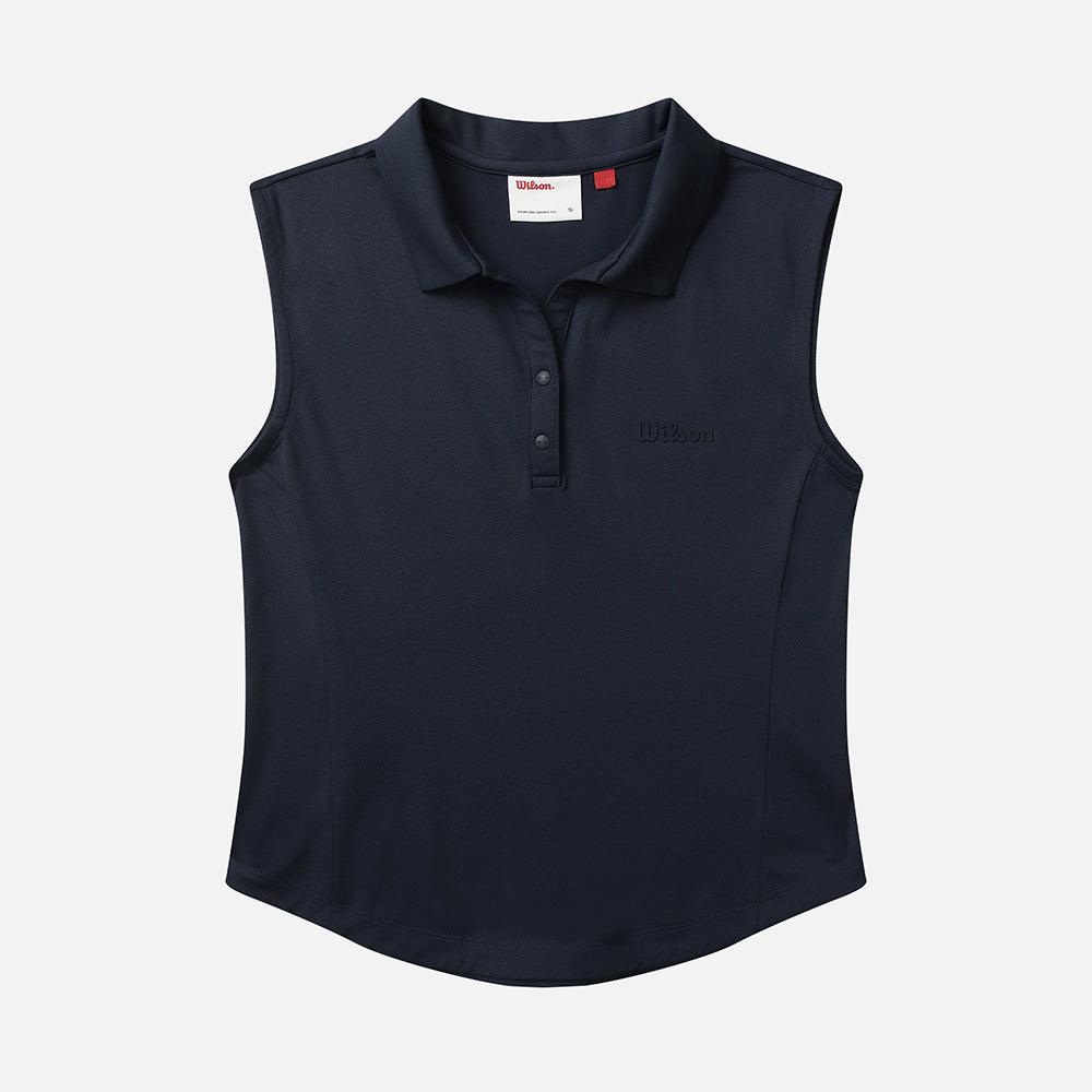 슬림핏 폴로 슬리브리스 W - L / 네이비