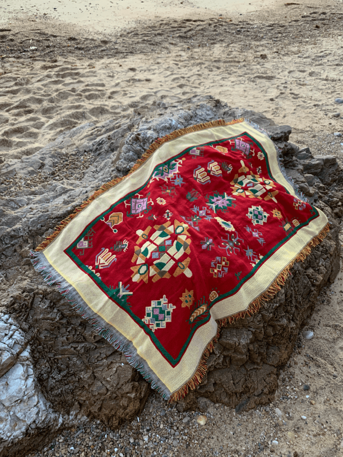 TASSEL PICNIC RUG [BOHEMIAN/3TYPES]