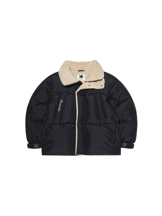 브라우니 숏 다운 자켓 BLACK