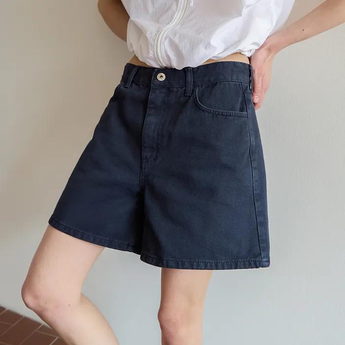 [5차] Classic Staple Denim Shorts - Stone Navy