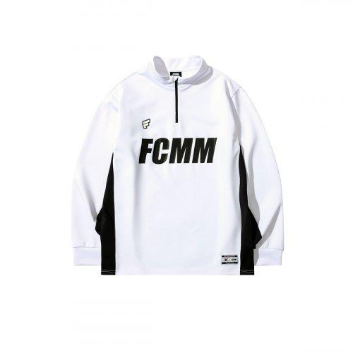 프로 빅로고 하프집업 - 화이트