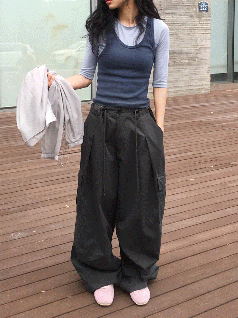 베르크서울 STOPPER WIDE COTTON PANTS