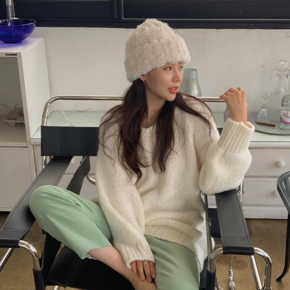 [털비니] 겨울 고급 퍼비니 뽀글이 공용 풍성