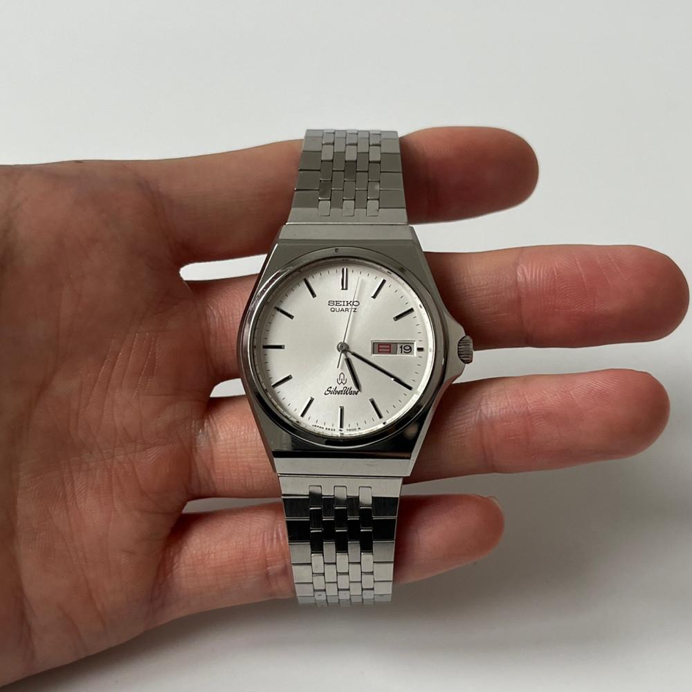 [중고] SEIKO - 80s silverwave silver quartz