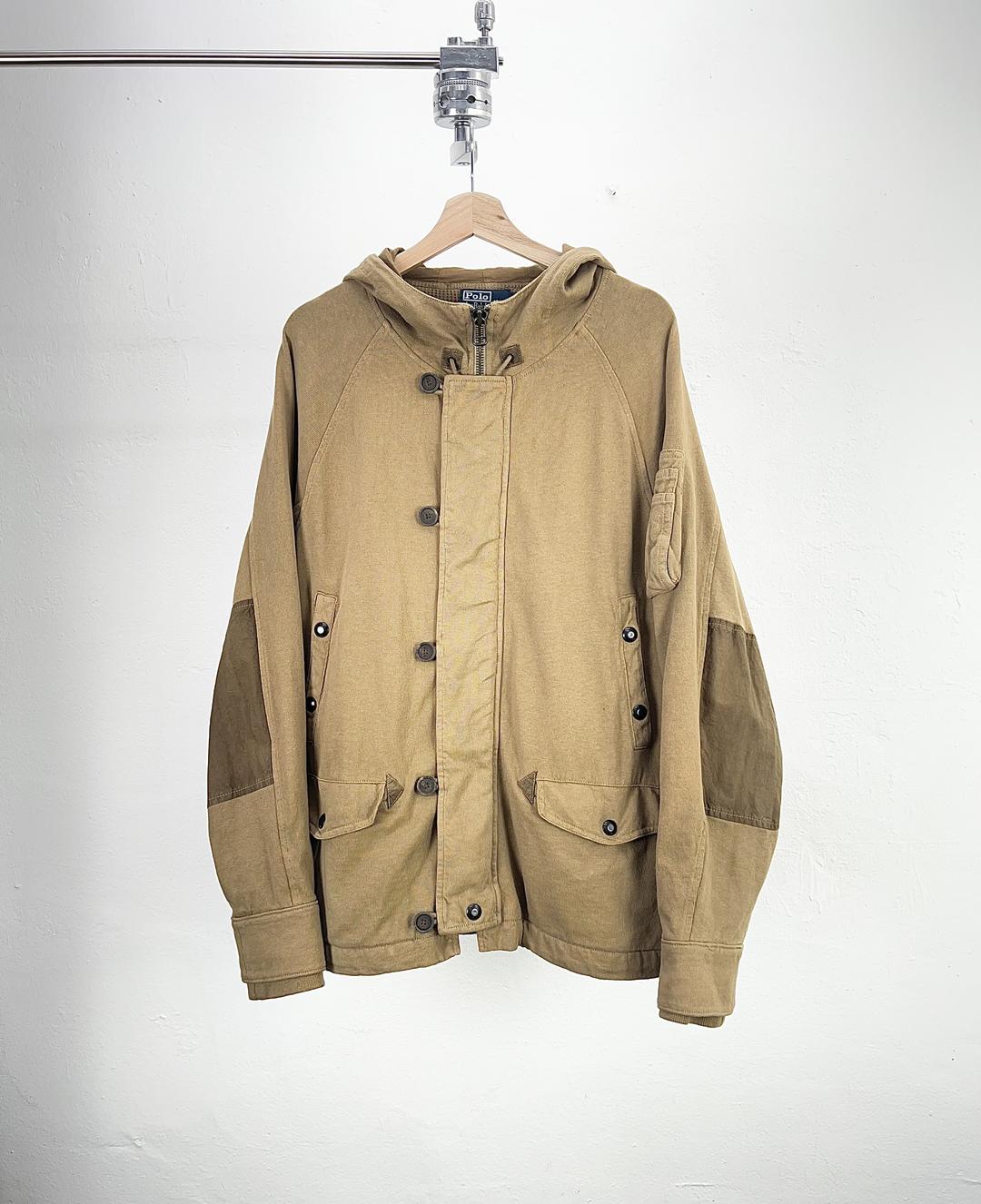 폴로 랄프로렌 베이지 모터 유틸리티 사파리 자켓