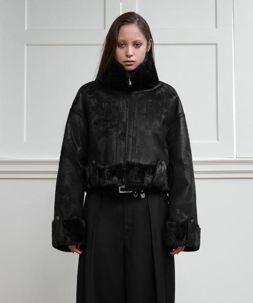 Crack Bold Crop Mustang [ Black ]