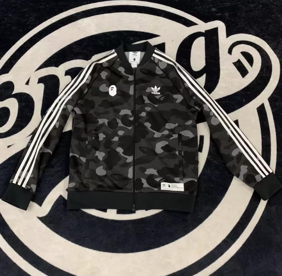 L) 베이프 아디다스 콜라보 트랙탑 블랙 져지 | 후루츠패밀리