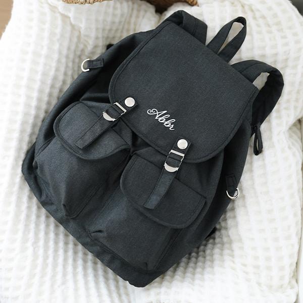 Snap Mini Backpack_Charcoal