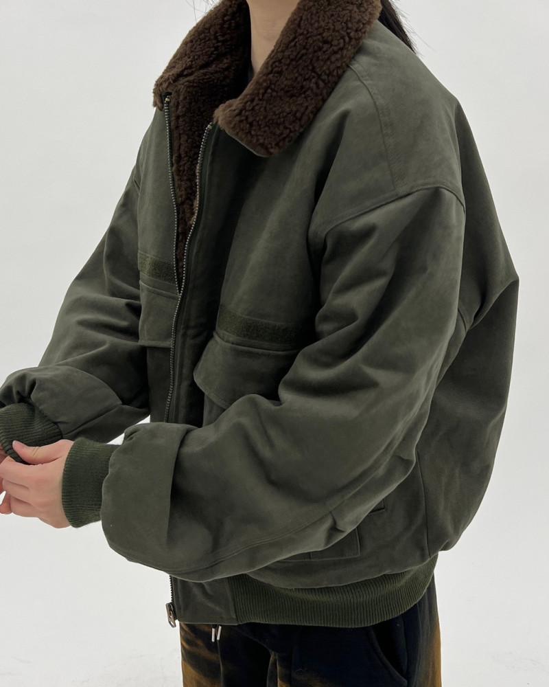 댐퍼 양털 피치 자켓