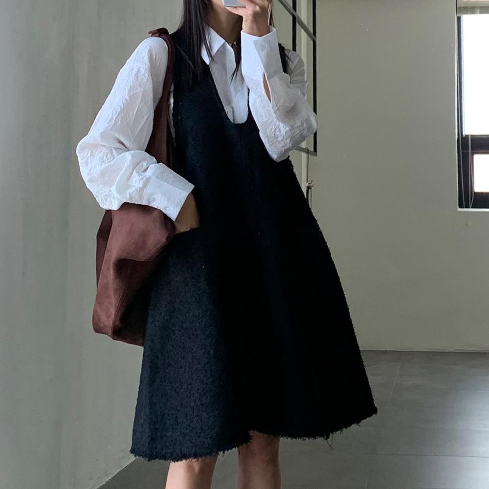 파인게이지 /트위기 트위드 원피스