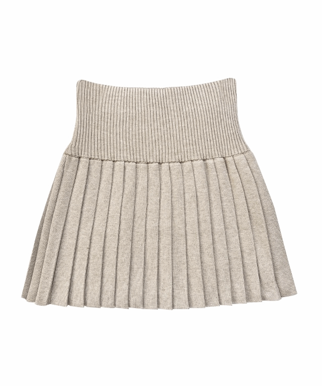 [체형커버/허리잘록/겨울까지] 니트 플리츠 미니 스커트