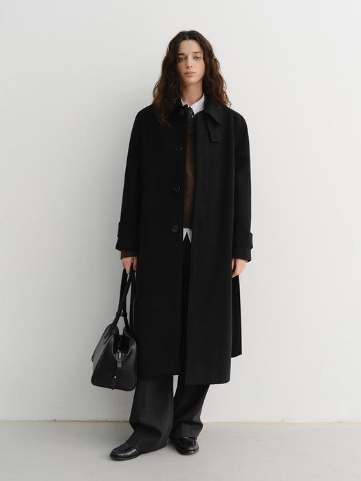 UNISEX BELTED CASHMERE MAC COAT BLACK_UDCO5D123BK