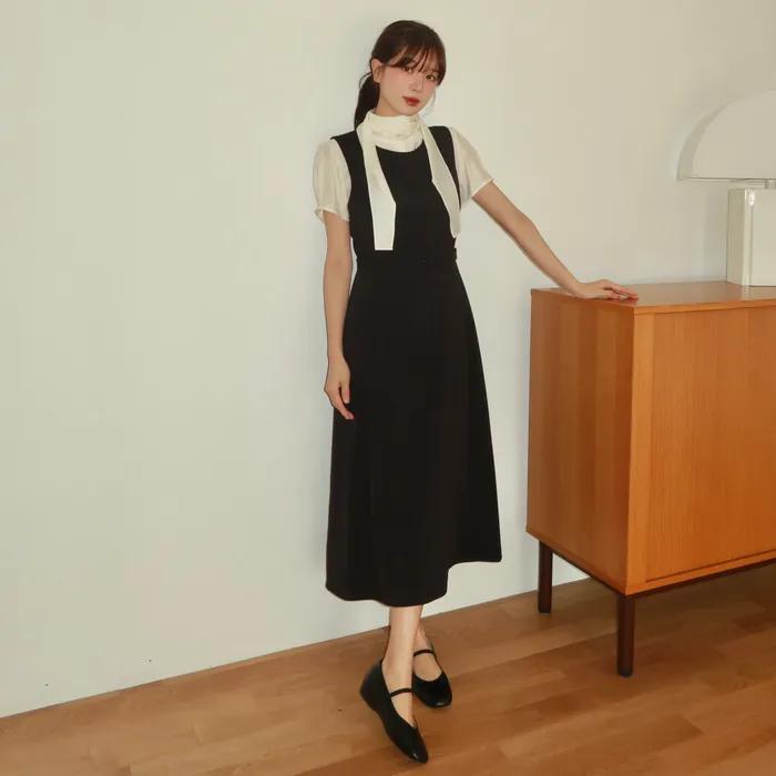 [단희 착용] [기장추가] LADY LAYERED OPS_BLACK