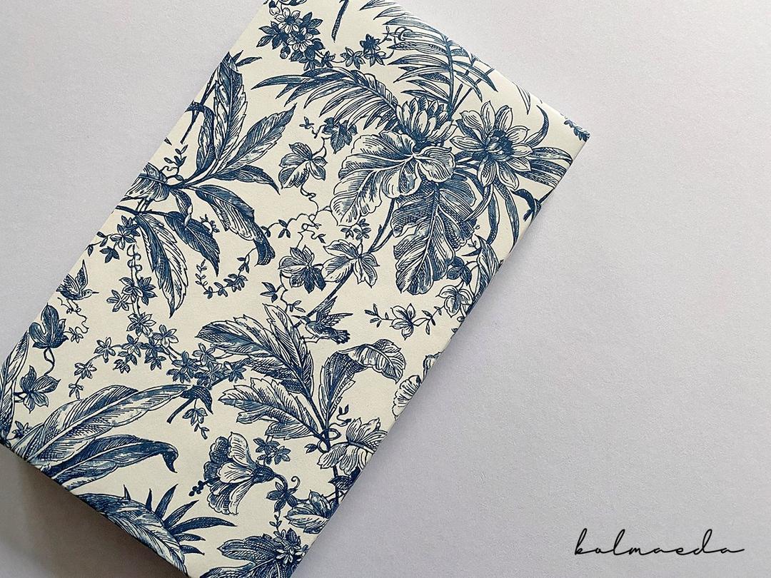 [수입포장지] 블루라인 꽃 블라썸 포장지 (이태리 수입 고급 포장지, 따소띠 TASSOTTI)