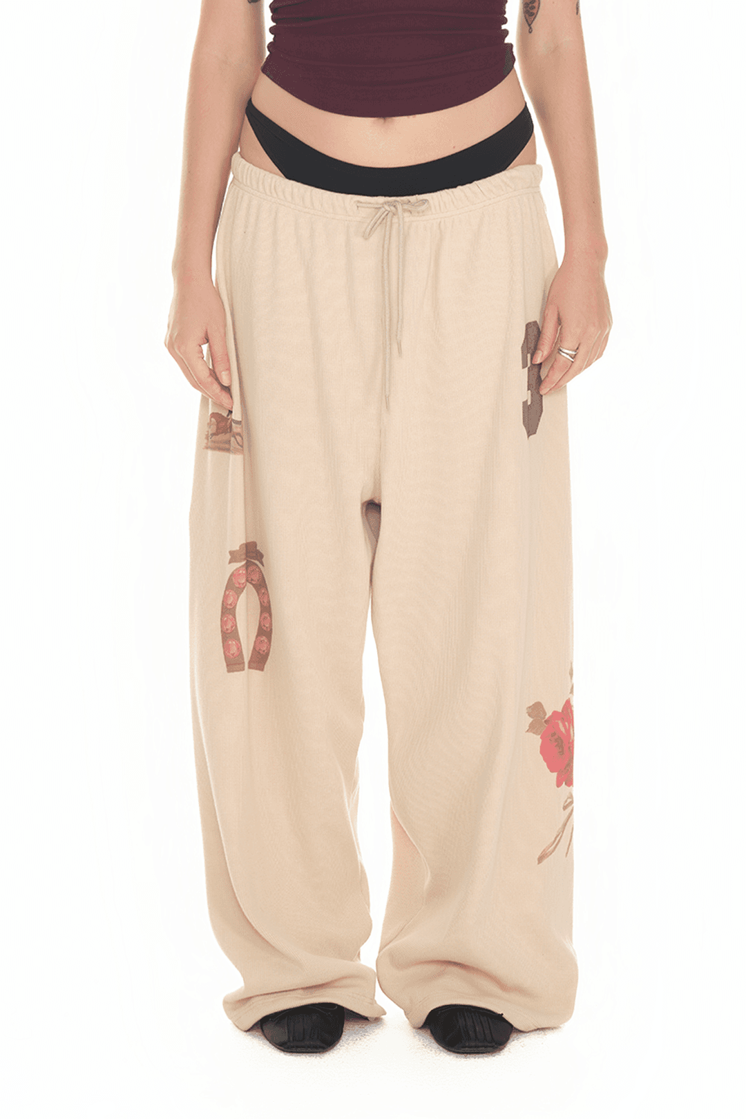WESTERN WAFFLE PANTS (BEIGE)