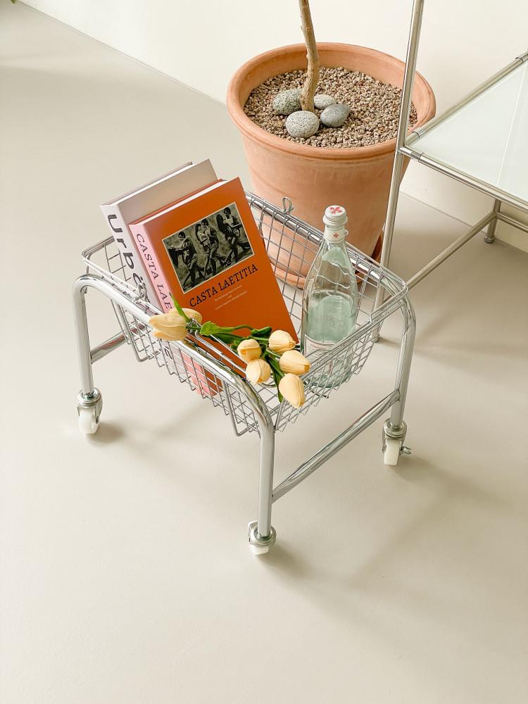 스테인레스 바스켓 분리형 트롤리 스텐카트