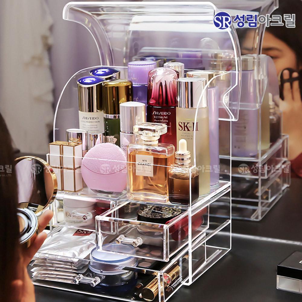 화장품 정리함 일체형 화장대 올인원 CH AIOS