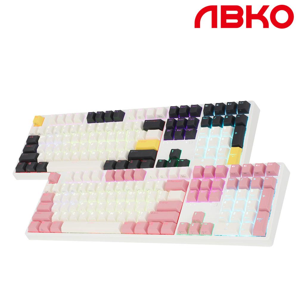 앱코 KN10C PBT 무접점 키보드 핑크