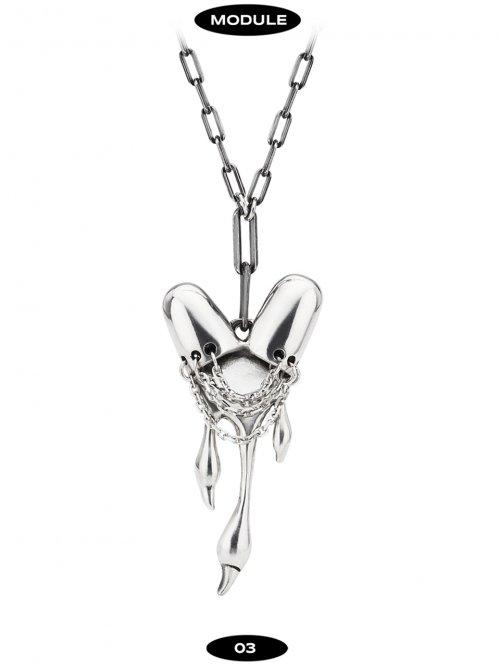 Heart Module 03 ( SILVER 925 )