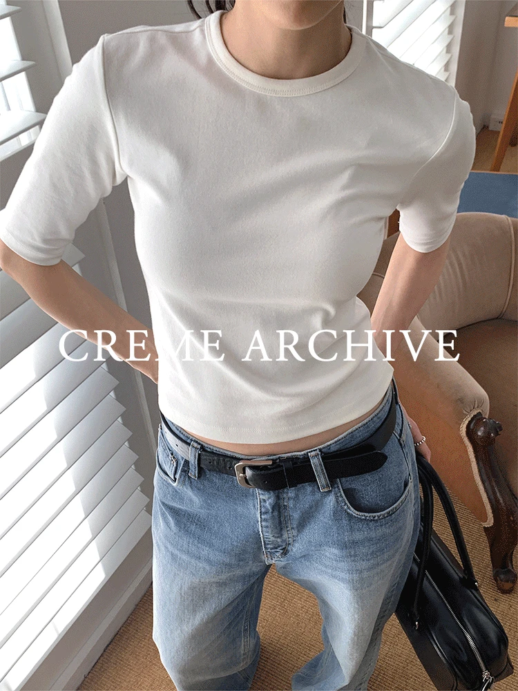 [CRÈME ARCHIVE] 헤더 티셔츠