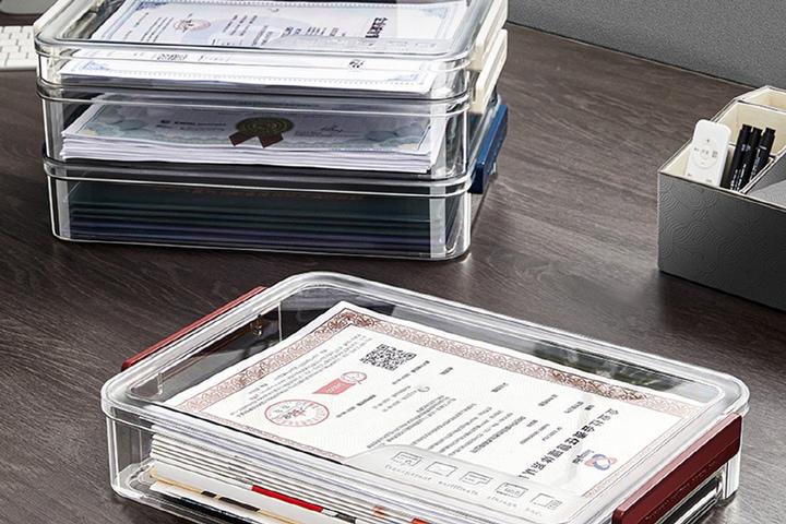 고급형 투명 아크릴 파일케이스 서류보관함