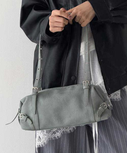 빈티지 사각 숄더백 [민트 그레이]