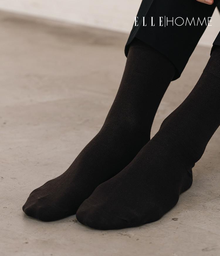 [쾌적함 유지] 엘르 옴므 에어로실버 코튼 크루삭스 6팩(PACK) : SOTD