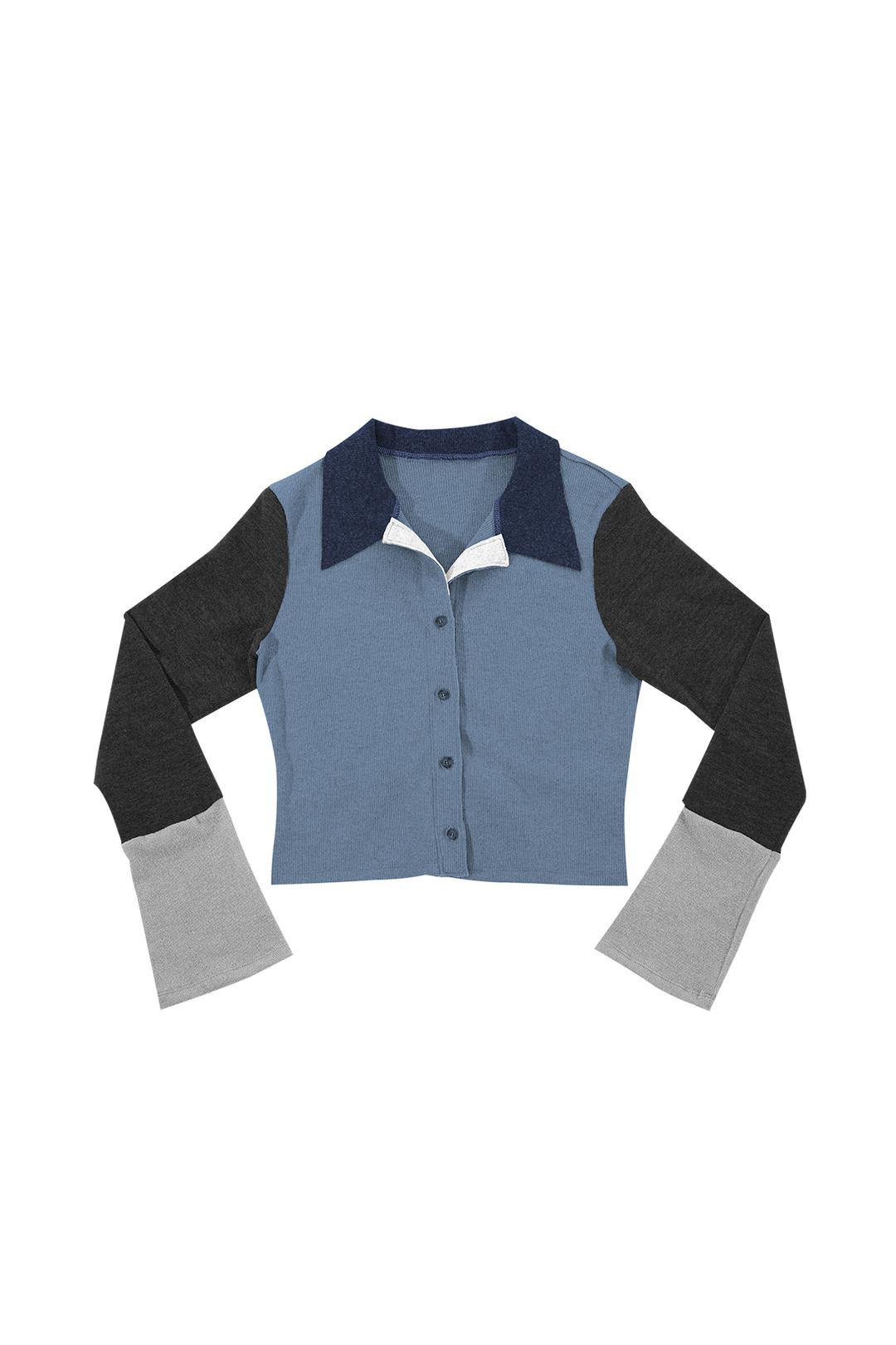 MULTICOLOR KNIT SHIRT # MONO - 달링유어배드