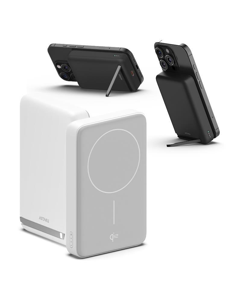 Qi2 15W 맥세이프 초고속 무선 보조배터리 10000mAh QB110 화이트