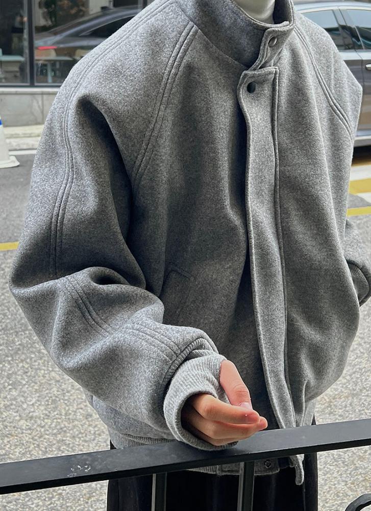 Cent warmer jacket 남자 워머 그레이 크롭 울 블루종 자켓 마원 항공 점퍼