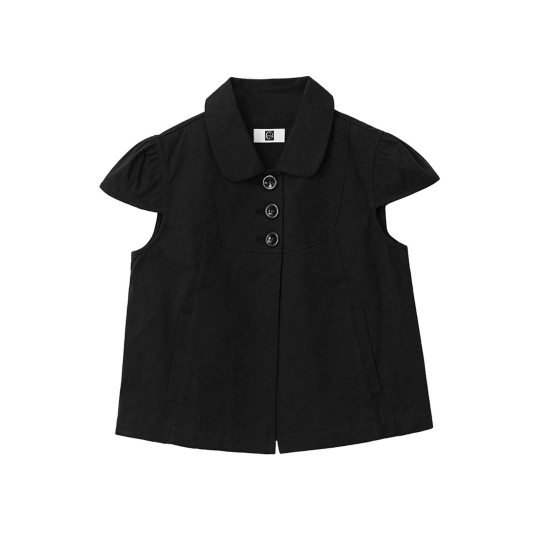[BY1] RIBEUDEU BUTTON JACKET BLACK  (RE:ORDER 1ST)