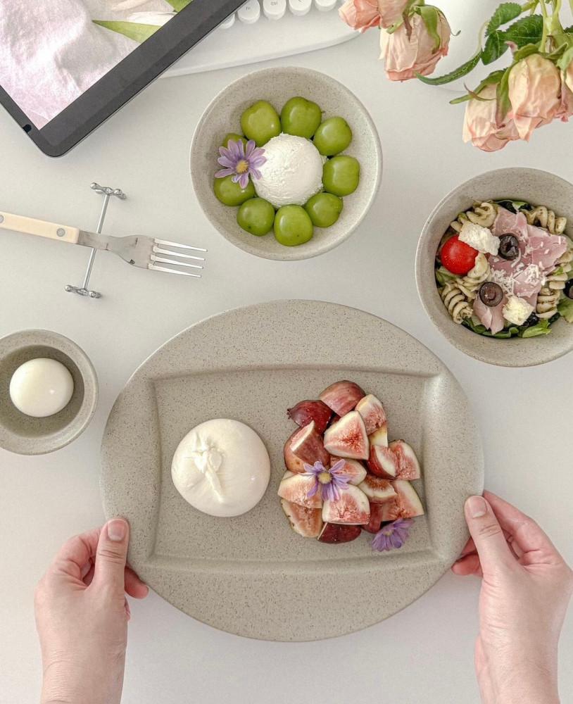 인소일 소일 시리즈 핸드메이드 작가 도자기 한식그릇 8종 (공기/대접/찬기)