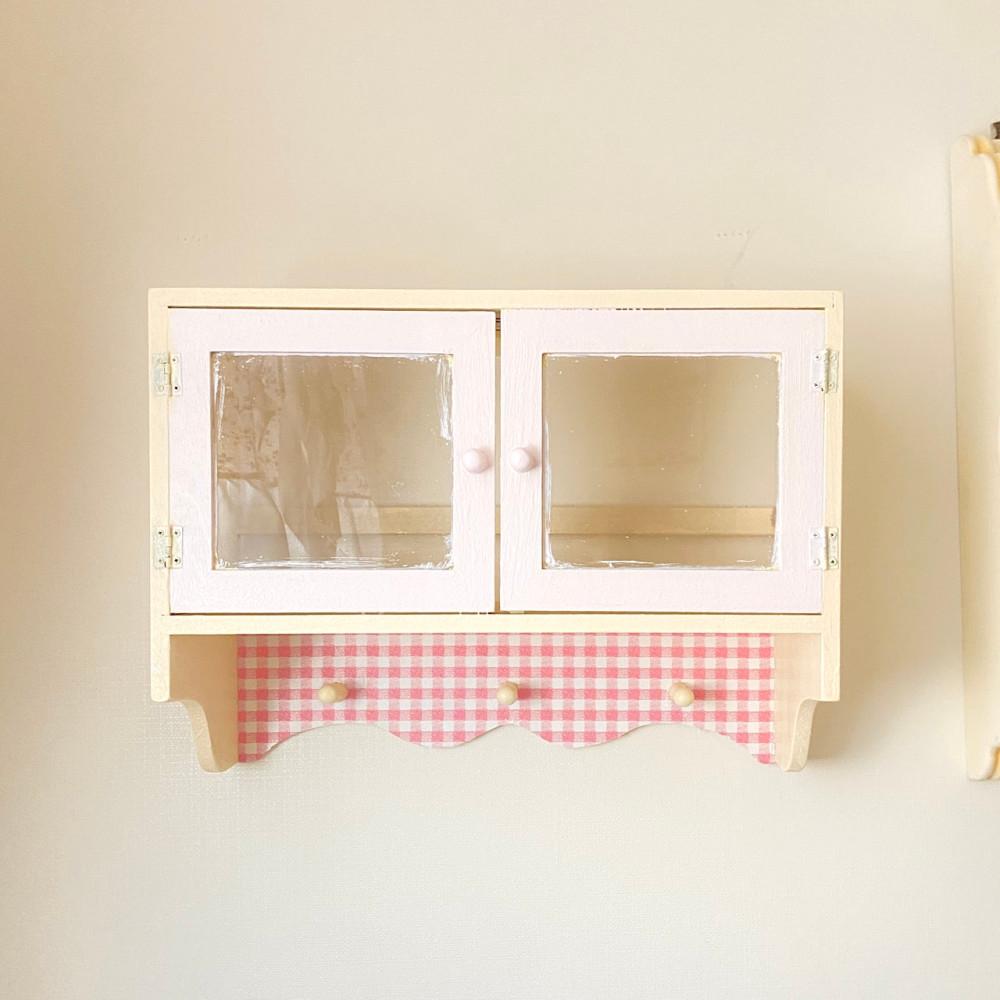 [해외배송] 빈티지 원목 물결 벽걸이 수납선반