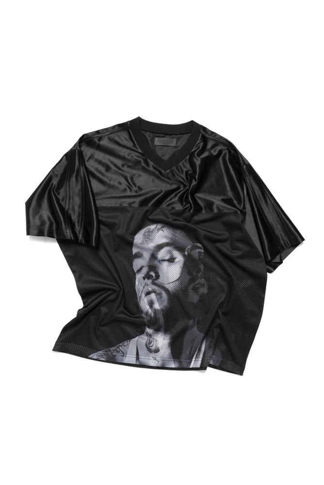 휴먼 그래픽 메쉬 숏 져지 (블랙)