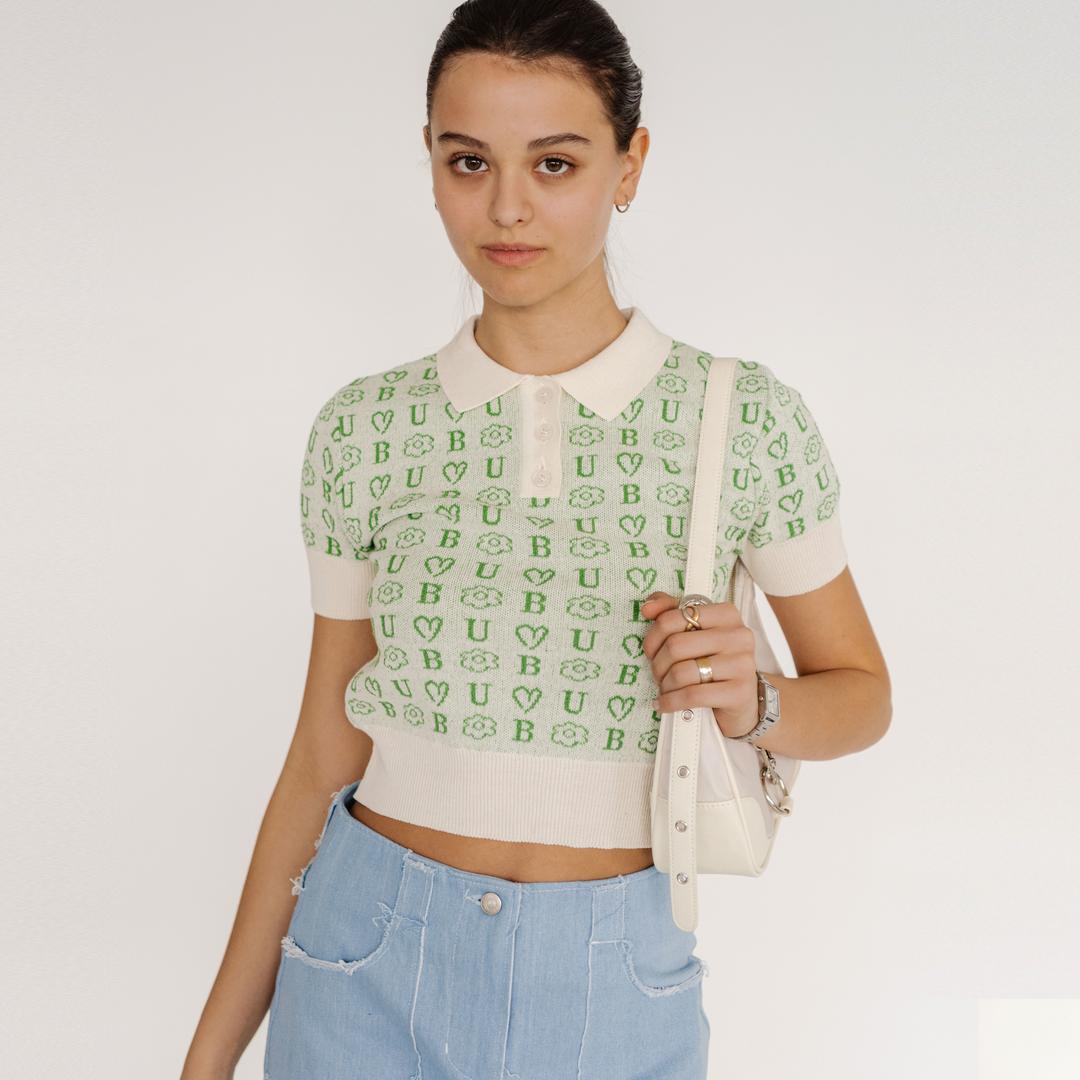 Luv Ya Pique Knit-Cream