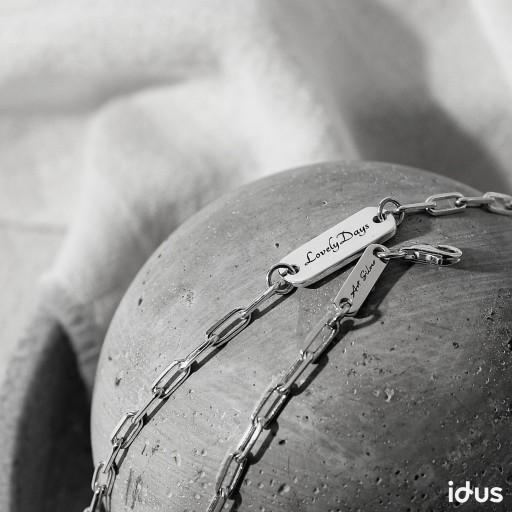 각인무료💐클립 레터링 실버팔찌.발찌