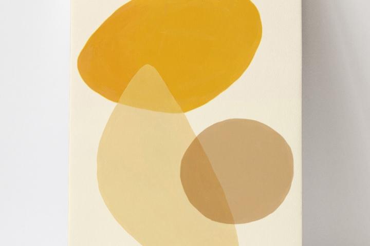 풍수 재물운 금전운 돈 들어오는 황금 핑크 컬러 추상화 액자 - 7. 재물운 풍수추상