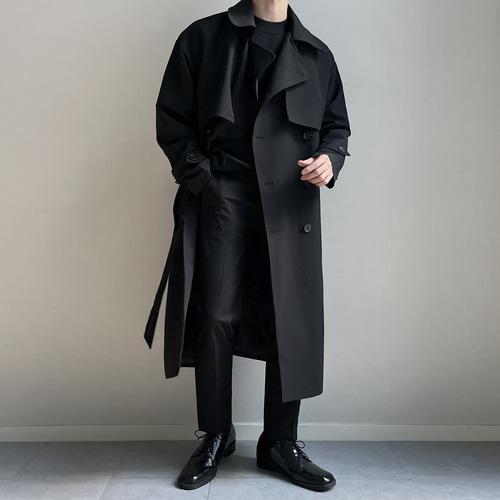남자트렌치코트 로브코트 롱 바바리코트