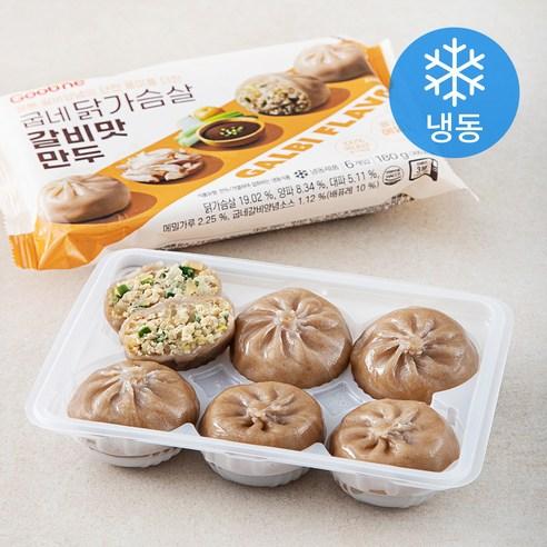 굽네 닭가슴살 갈비맛 만두 6개입 (냉동)