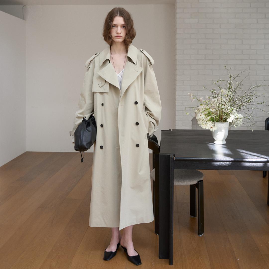 오버사이즈 더블TR_Beige