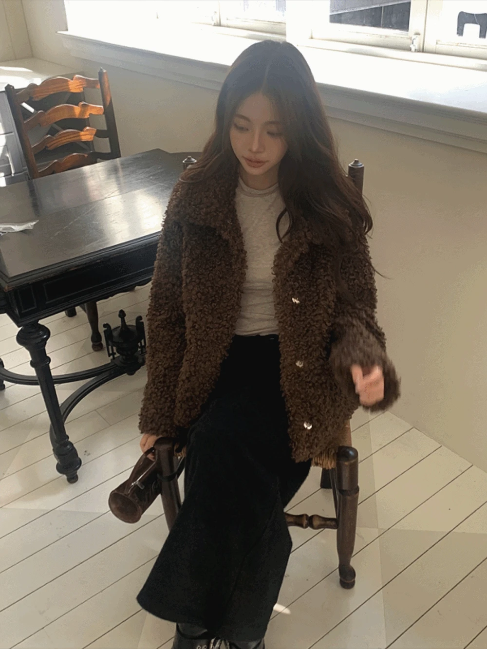 [연말룩♡/뽀글이자켓] 휘프 퍼 jacket