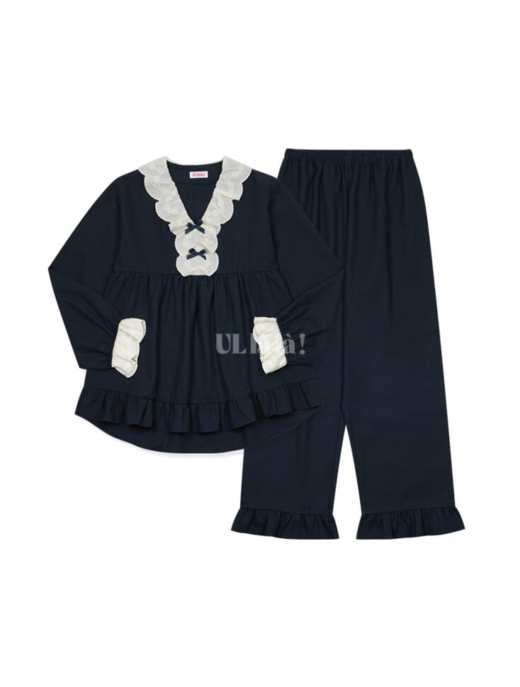 무슈2 긴팔 투피스 네이비 (21수)