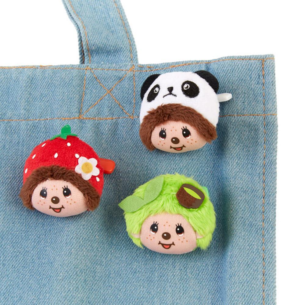 몬치치(Monchhichi) 인형 브로치 뱃지 3종