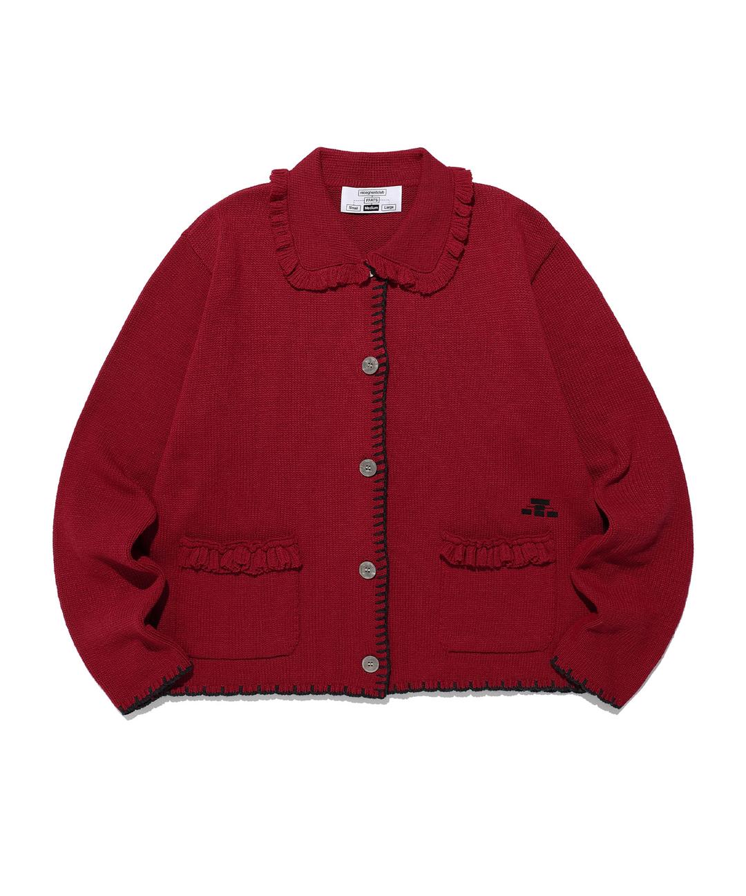 FFATS FRILL CARDIGAN[RED]