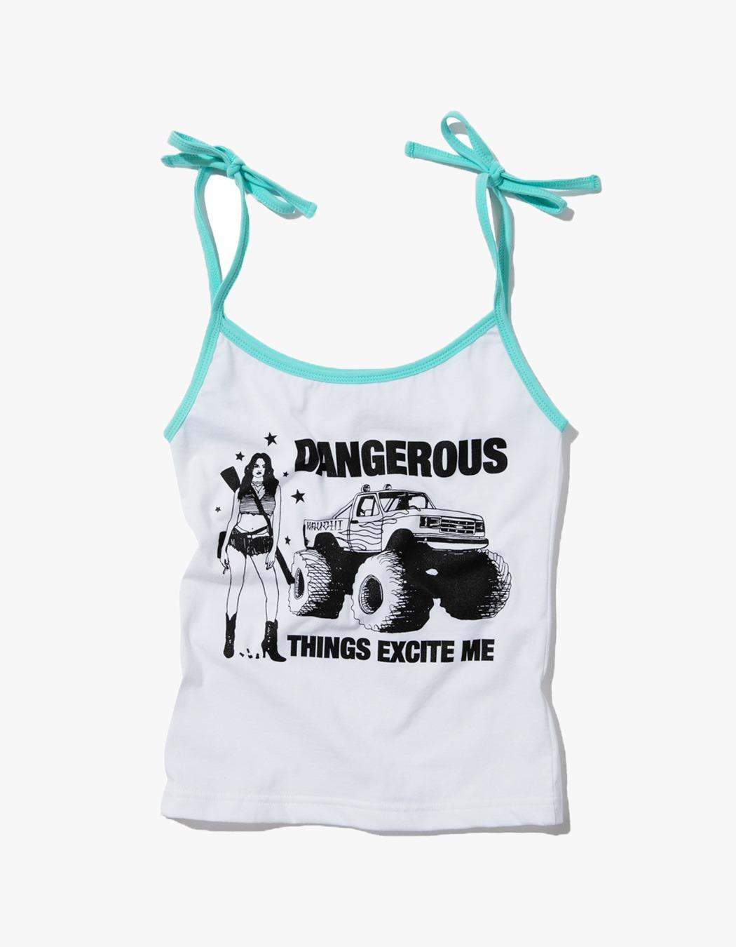 Dangerous Crop Sleeveless - White Mint